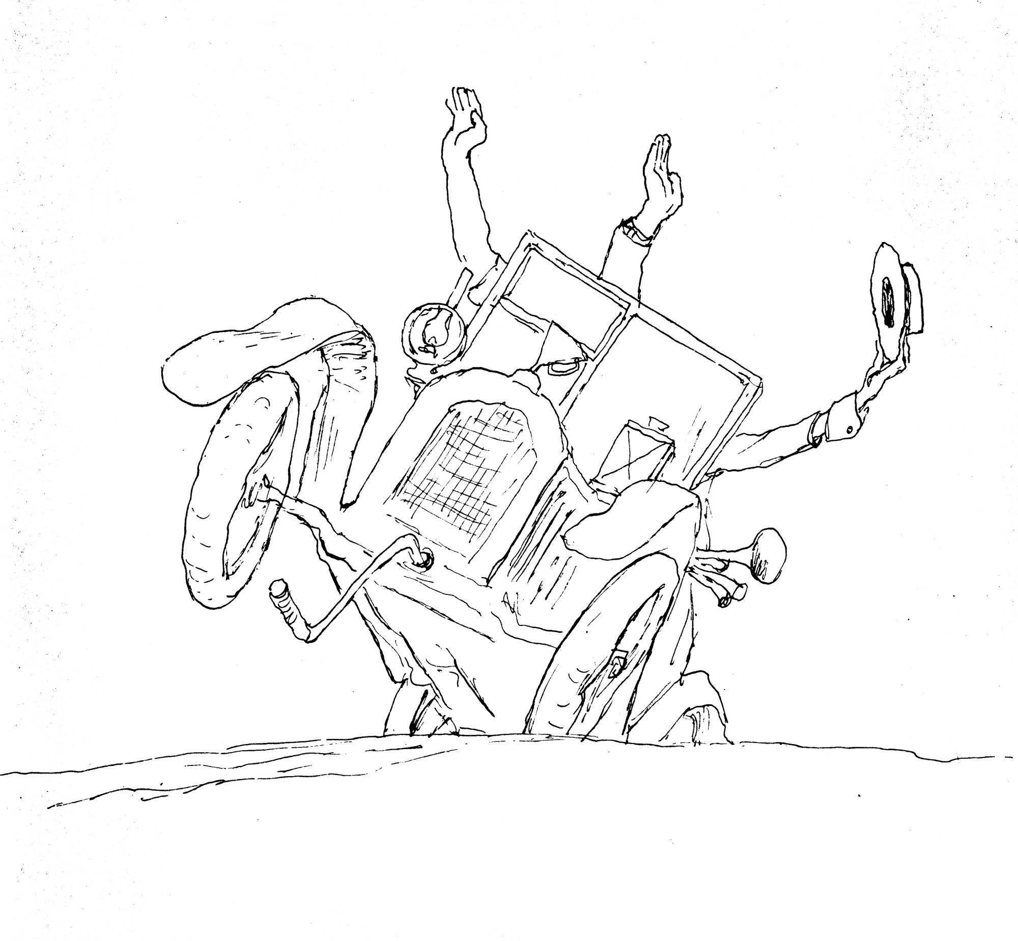 Карикатура на антилоп
